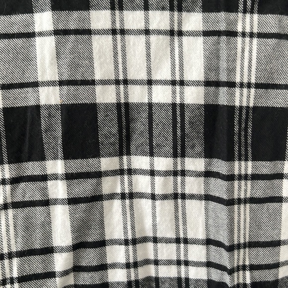 NWT Original Use Men’s Black & White Plaid Flannel Shirt - Picture 11 of 11